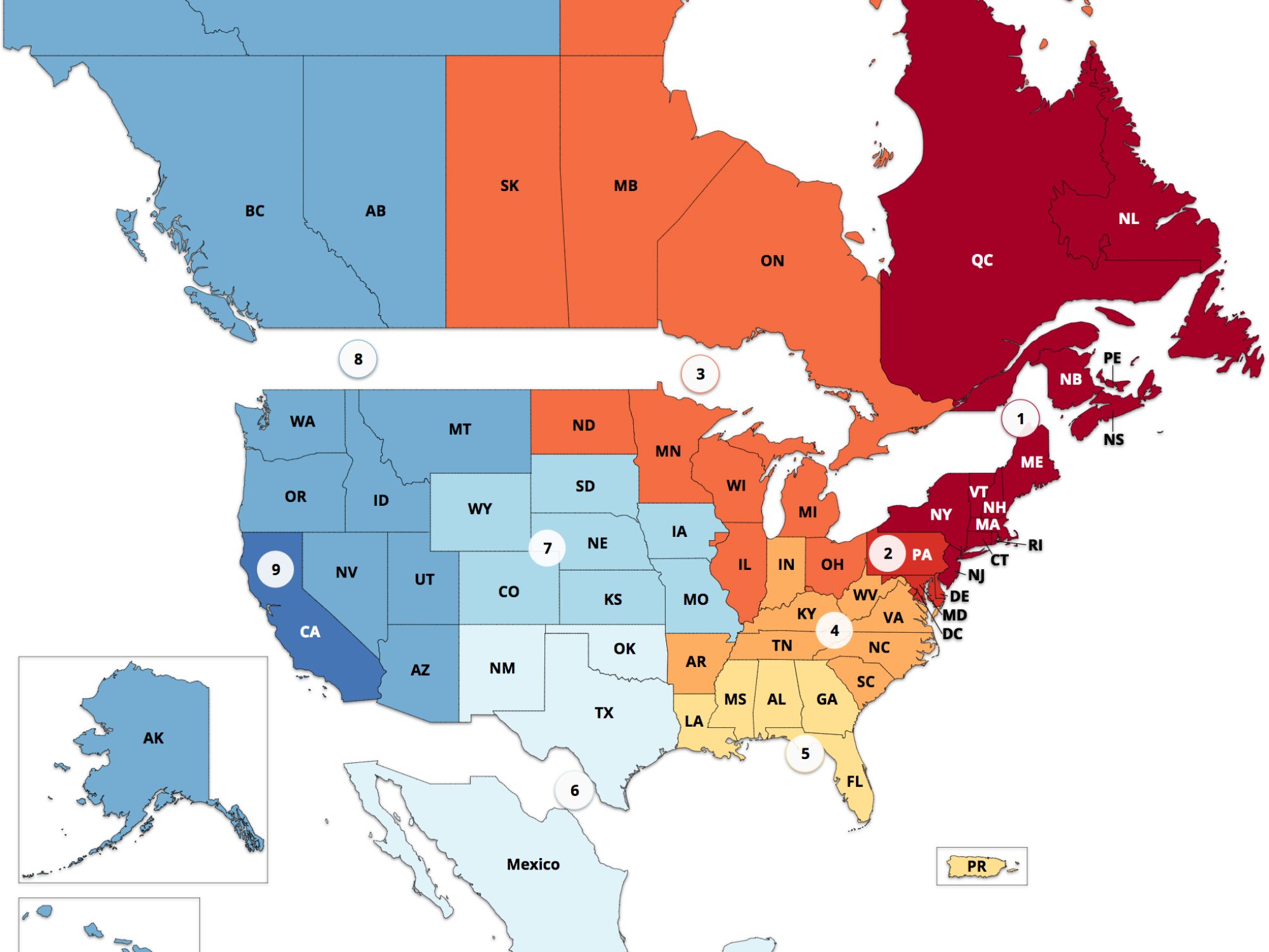 asce-north-american-regions